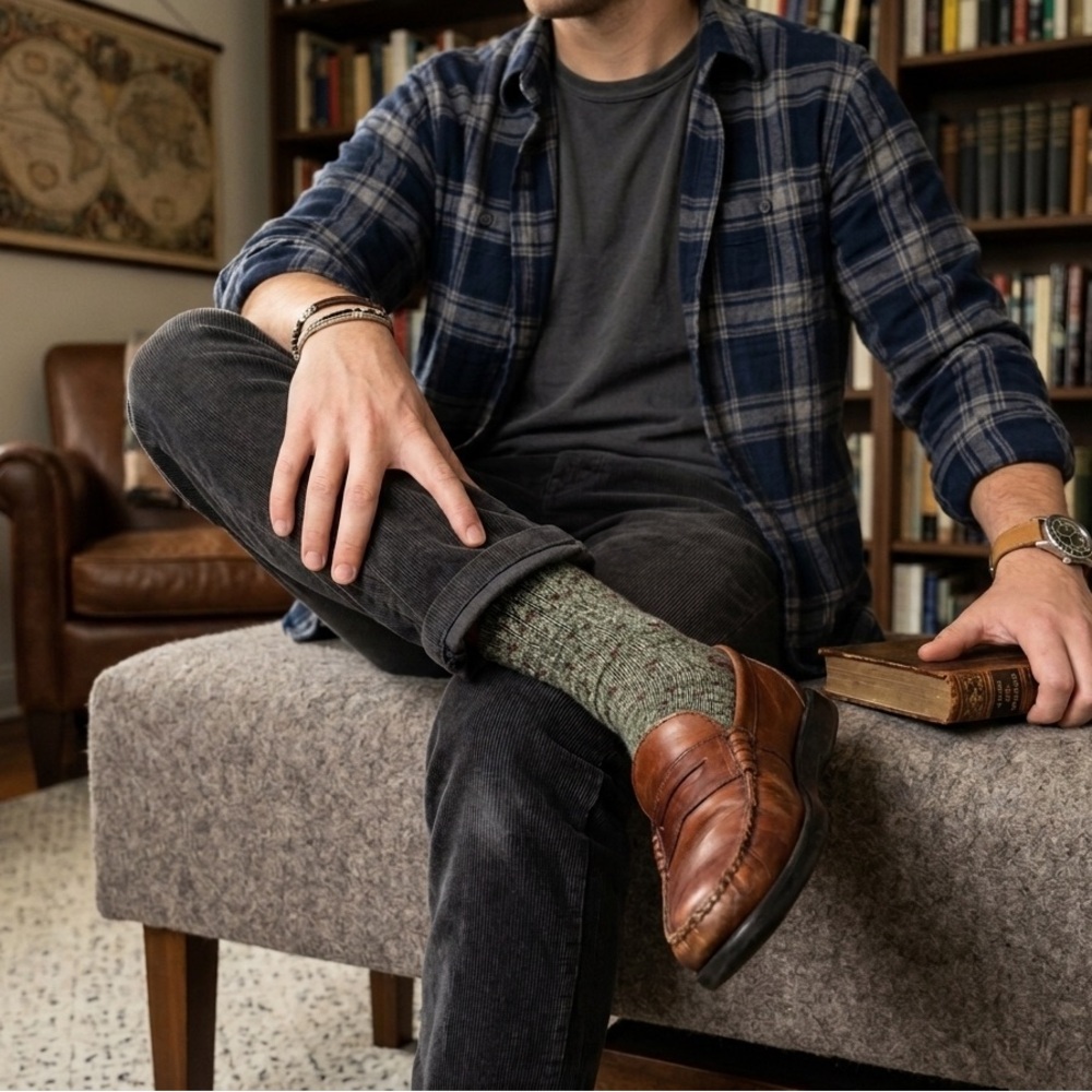 STS Executive Steel‎ Toe Penny Loafers - Brown Leather - Men's 10.5 M